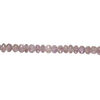 Amethyst 1pkg1, hand-cut faceted rondelle bead natural, 7 inch light to medium 14x7mm-16x11mm image number 1