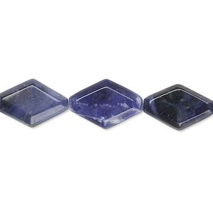 Sodalite 1pkg1, diamond bead natural 15.5-16 inch 15x10mm