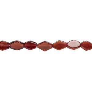 Garnet 1pkg1, hand-cut flat diamond bead 14 inch 5x4mm-9x5mm