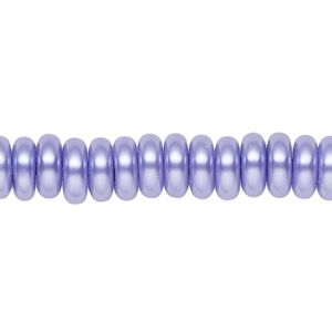 Pearl 1pk violet, Celestial Crystal® 8x3mm rondelle 15.5-16 inch