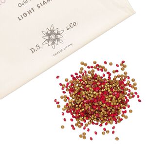 Chaton, vintage Preciosa Czech crystal, light Siam, foil back, 2.6-2.7mm faceted round, PP20. Sold per pkg of 1,440 (10 gross).