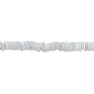 Angelite 1pkg1, hand-cut rondelle bead natural 8 inch 4x1mm-6x2mm