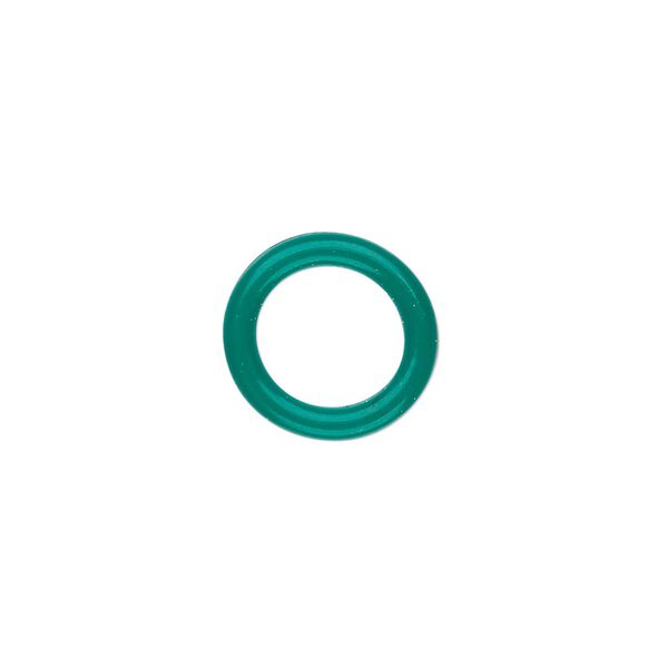 Component, Oh! Ring™, silicone, light green, 15mm round with 10mm hole. Sold per pkg of 100. image number 0