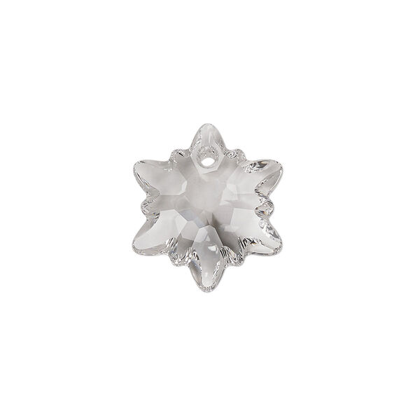 Drop 1pk crystal, Crystal Passions® 18mm pendant edelweiss 6748 image number 0