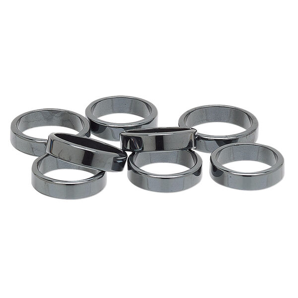 Hemalyke™ 1pkg100, flat ring mix 6mm wide image number 0