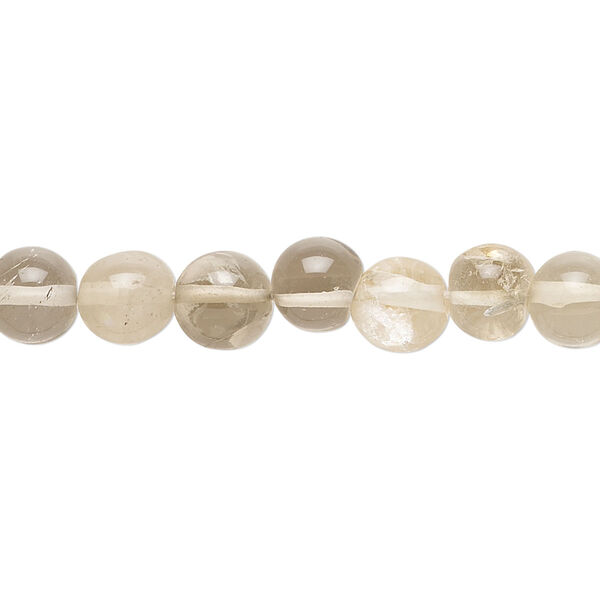 Bead, lodolite (natural), 6-7mm hand-cut uneven round, C+ grade, Mohs hardness 7. Sold per 14-inch strand, approximately 50 beads. image number 0