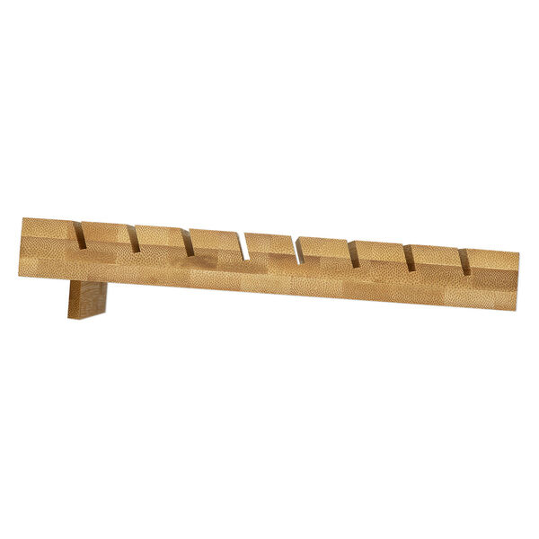 Display, earring card holder, bamboo, 2 x 10-5/8 x 8-1/4 inch inclined. Sold individually. image number 1