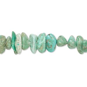 Turquoise 1pkg1, chip bead 15 inch medium