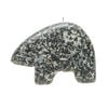 Spotted jasper 1pkg1, half-drilled Zuni-style bear focal natural, 28x21mm-33x26mm image number 1