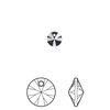Drop 12pk jet, Crystal Passions® 6mm pendant mini disk 6428 image number 0