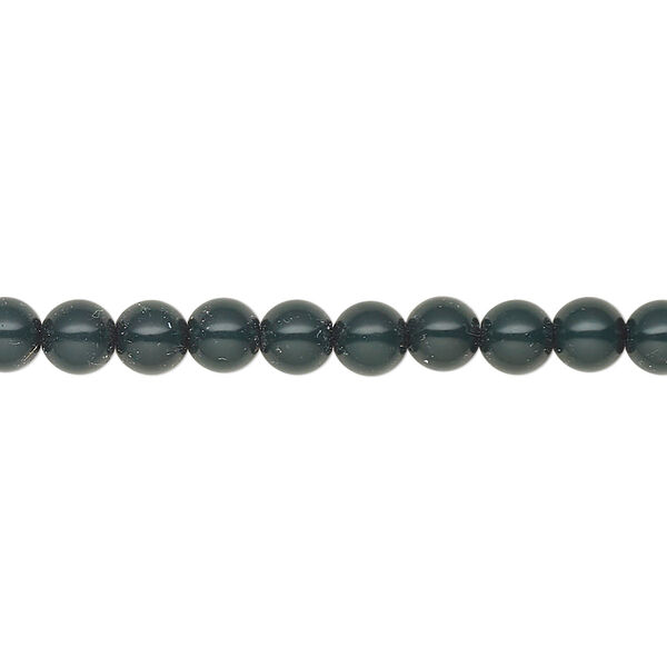 Pearl 500pk malachite green, Preciosa Czech crystal 5mm round image number 0