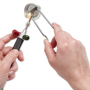 Torch striker, stainless steel, 7-3/4 x 1-3/4 inches with 5 flints. Sold per set.