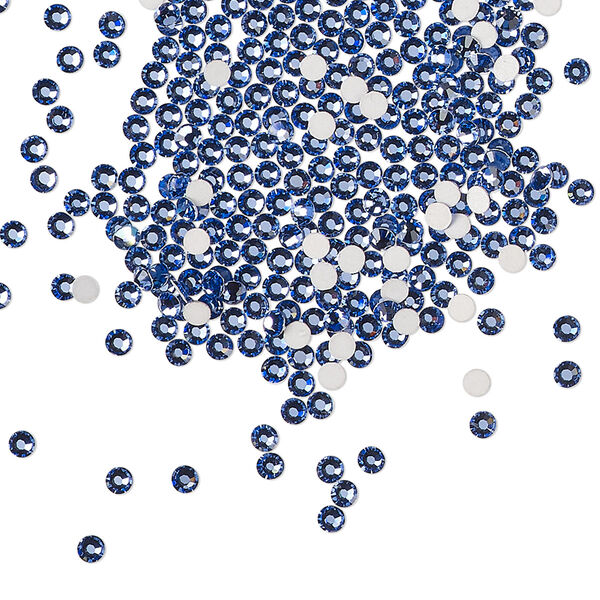 Flat back 144pk blue violet foil back, Preciosa MAXIMA Czech crystal rhinestone 1.9-2.1mm chaton rose round SS6 image number 0