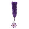Amethyst / garnet 1pkg1, top-drilled hand-cut 1sided carved flower bead natural, 16mm image number 2