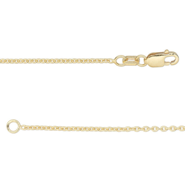 Chain, 14Kt gold-filled, 1.4mm cable, 16 inches with lobster claw clasp. Sold individually. image number 0