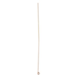 Head pin, 14Kt rose gold-filled, 1-1/2 inches with 1.5mm ball, 24 gauge. Sold per pkg of 10.