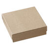 Paper / "cotton" (polyester) 1pkg6, square box kraft 3.5x3.5x1 inch image number 1