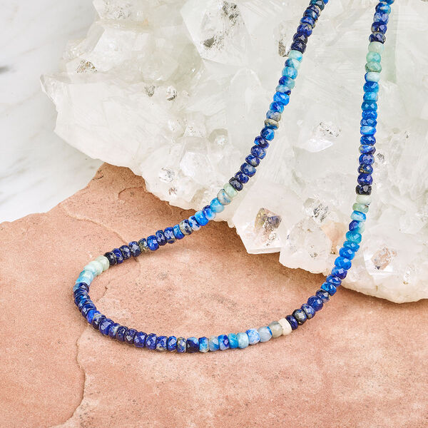 Bead 1pkg1 afghanite, 5x3mm-6x4mm hand-cut faceted rondelle B grade, 15.5-16 inch natural shaded image number 2