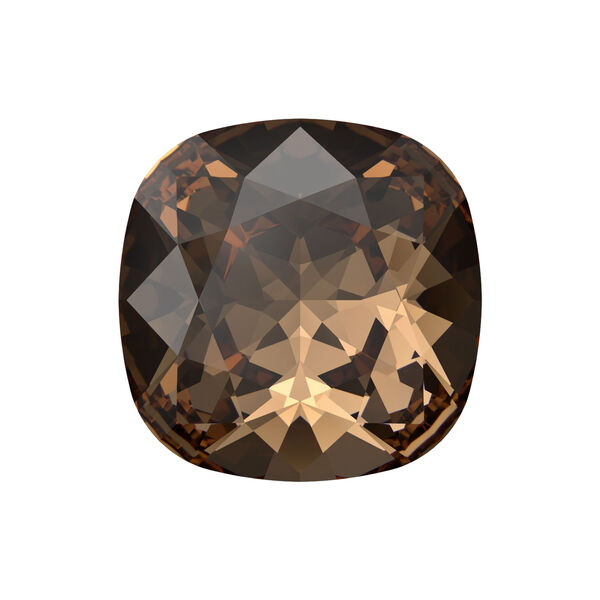 Fancy stone 1pkg1 light smoked topaz foil back, Crystal Passions® Regenerated 12mm cushion 4470 image number 0