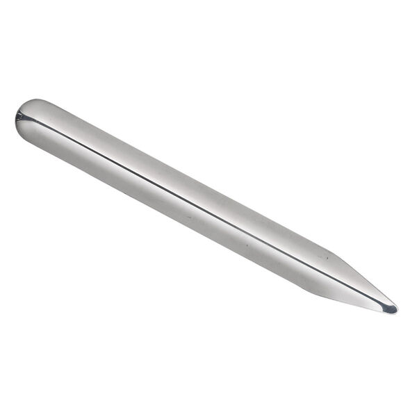 Scoop, stainless steel, 6 x 1/2 inches with one pointed end and one curved end. Sold individually. image number 0