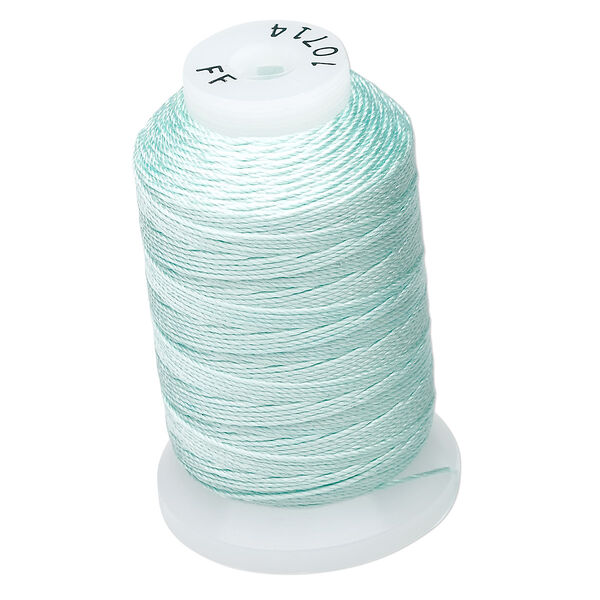 Thread, Purely Silk™, 3-ply, turquoise blue, size FF. Sold per 115-yard spool. image number 0