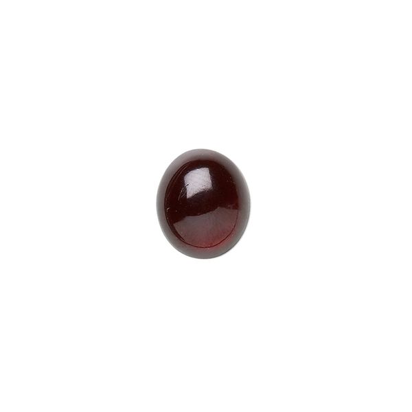 Garnet 1pkg2, hand-cut calibrated oval cab natural 8x6mm image number 0