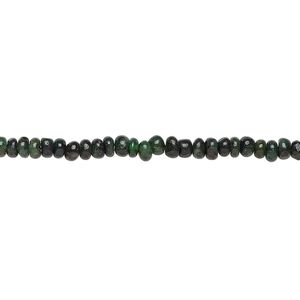 Emerald 1pkg1, hand-cut rondelle bead natural 15.5-16 inch 3x1mm-4x3mm