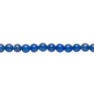 Lapis lazuli 1pkg1, round bead natural 15 inch 4-5mm
