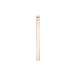 Link, 14Kt rose gold-filled, 26x2mm bar. Sold per pkg of 6.