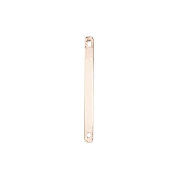 Link, 14Kt rose gold-filled, 26x2mm bar. Sold per pkg of 6. image number 0