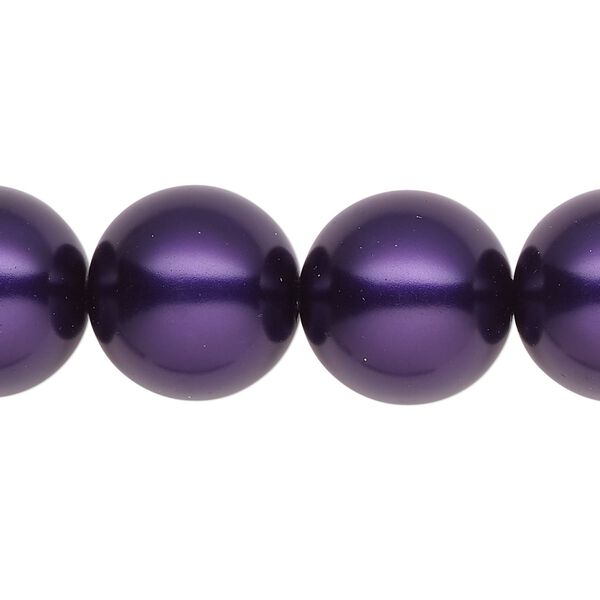 Pearl 1pk purple, Celestial Crystal® 16mm round 15.5-16 inch image number 0