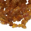 Bead, glass 1pkg1, translucent dark golden brown, small to extra-large chip, 30-inch strand. image number 1