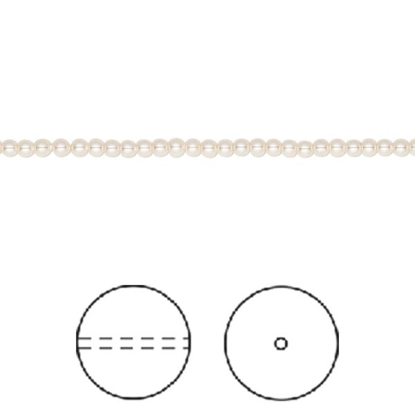 Pearl 1000pk creamrose, Swarovski® 2mm round 5810 image number 0