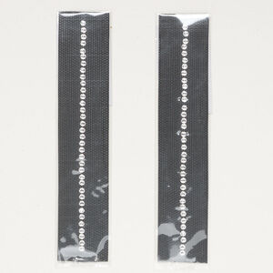 Iron-on transfer 1pkg2 crystal clear, Crystal Passions® SS12 (13mm) round, 5 inch