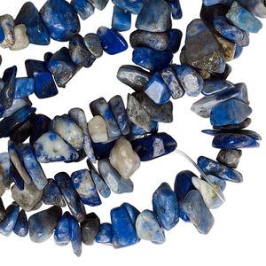 Lapis lazuli 1pkg1, chip bead natural 34 inch medium
