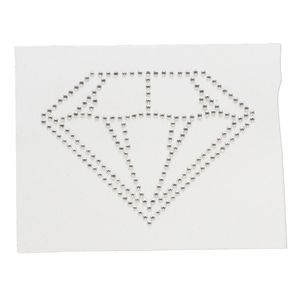 Iron-on transfer 1pk crystal clear, Preciosa Czech crystal 59.5x46.5mm chaton image number 0