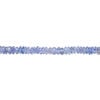 Tanzanite 1pkg1, hand-cut rondelle bead, 12 inch 3x1mm-5x4mm image number 1