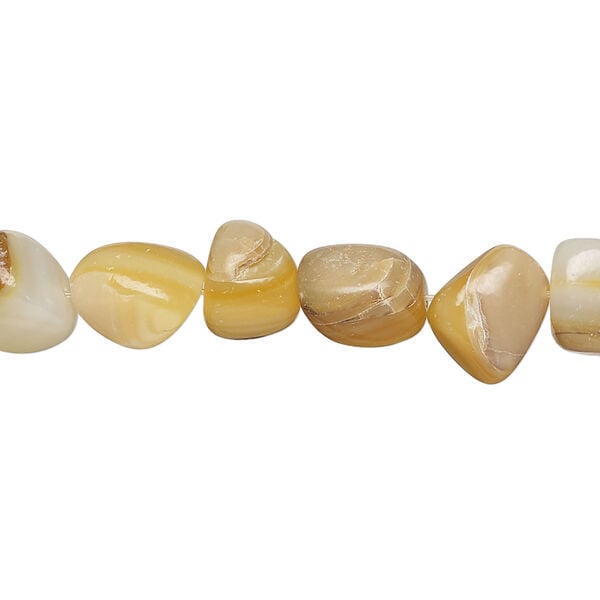Black lip / gold lip / mother-of-pearl shell 1pkg1, nugget bead 15 inch mini to small image number 0