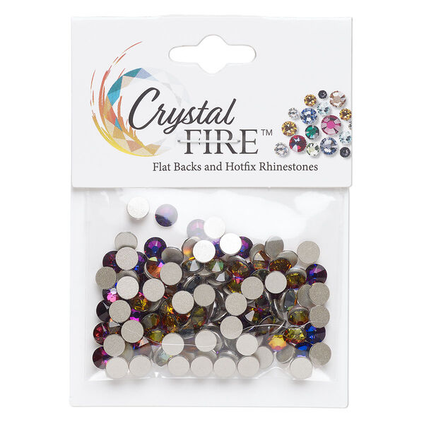 Flat back 144pk crystal volcano, Crystal FIRE® 4.60-4.80mm round SS20 image number 0