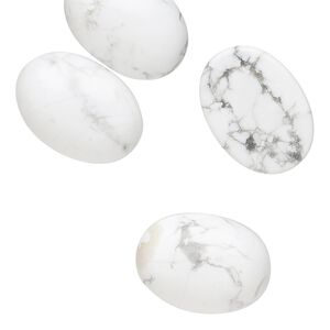 Howlite 1pkg4, calibrated oval cab natural 18x13mm