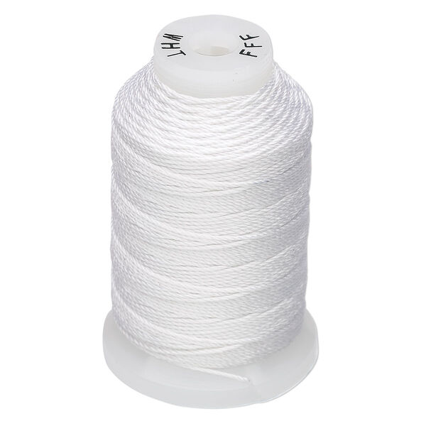 Thread, Purely Silk™, white, size FFF. Sold per 92-yard spool. image number 0