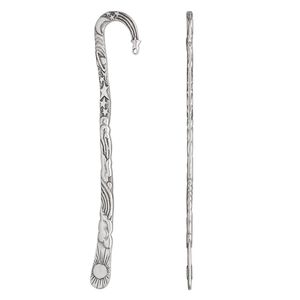Bookmark, antiqued pewter (tin-based alloy), moon and stars design, approximately 5-1/2 inches long. Sold individually.