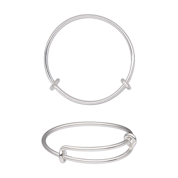 Ring, sterling silver, 1mm wide, adjustable from size 9-15. Sold individually. image number 0