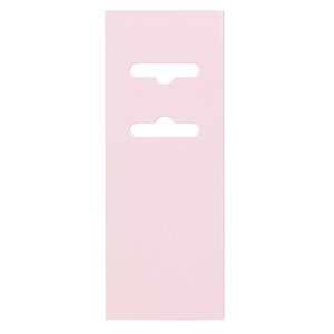Display card, paper, pastel pink, 3-1/2 x 2 inches with fold-over butterfly hang tab. Sold per pkg of 50.