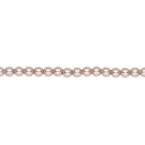 Pearl 1pkg100 vintage rose, Crystal Passions&reg; 3mm round 5810