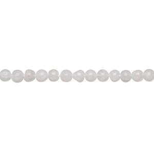 Rainbow moonstone 1pkg1, hand-cut round bead natural 13 inch 3-4mm