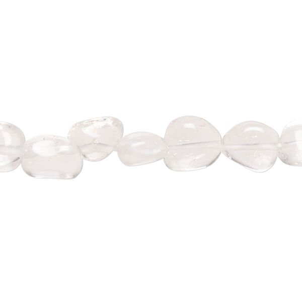 Quartz crystal 1pkg1, hand-cut nugget bead natural, 14 inch mini to small image number 0