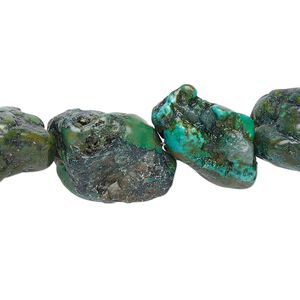 Turquoise 1pkg1, nugget bead 15.5-16 inch medium
