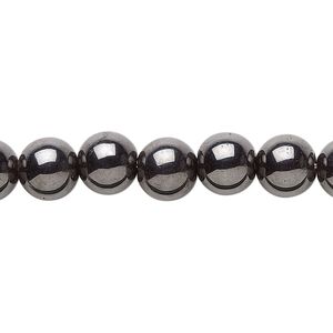 Hemalyke™ 1pkg1, round bead 15.5-16 inch 8mm