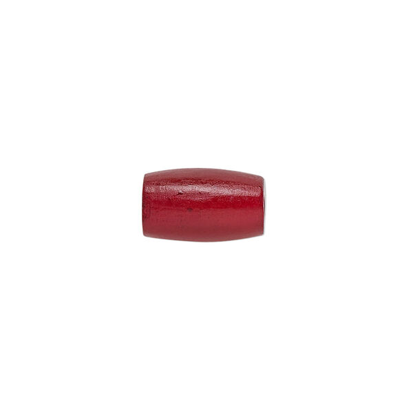 Bead, horn (dyed), red, 13x6mm-13x8mm hairpipe, Mohs hardness 2-1/2. Sold per pkg of 64. image number 0